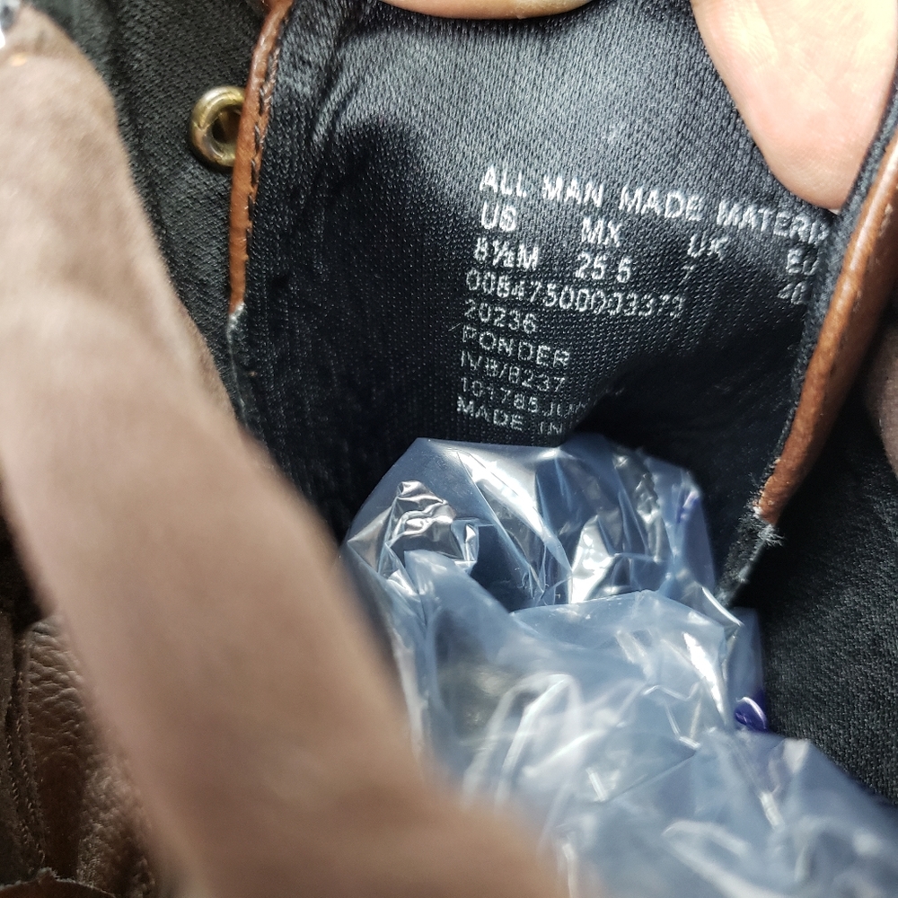 BONGO Lace Up Brown Wedge Booties - Picture 6 of 13